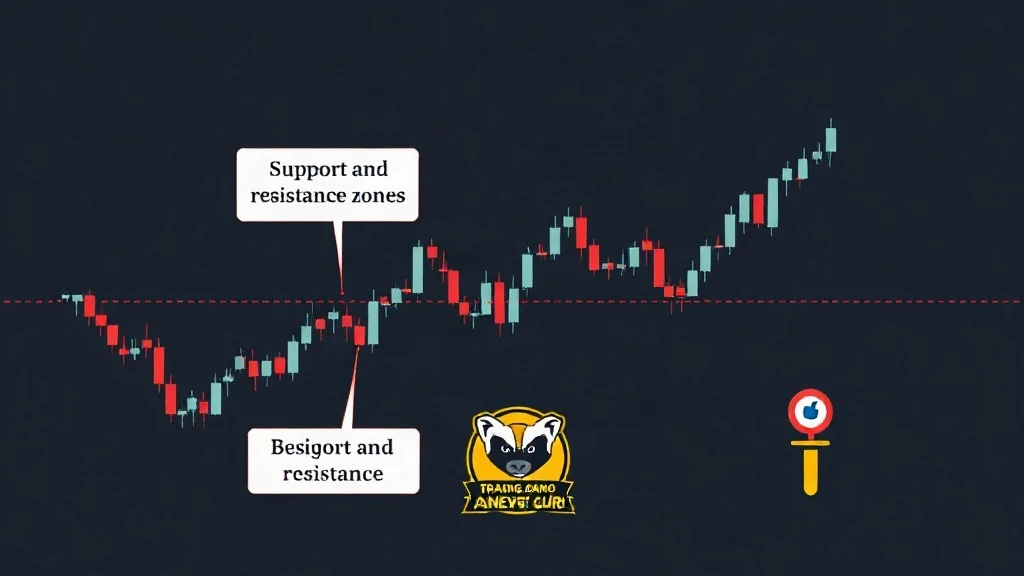 Support and resistance zones on a forex chart for beginners